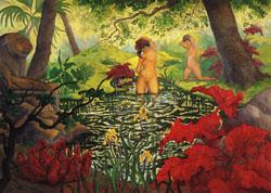 Paul Ranson The Bathing Place(Lotus) France oil painting art